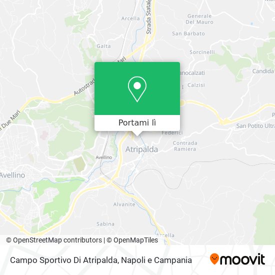 Mappa Campo Sportivo Di Atripalda
