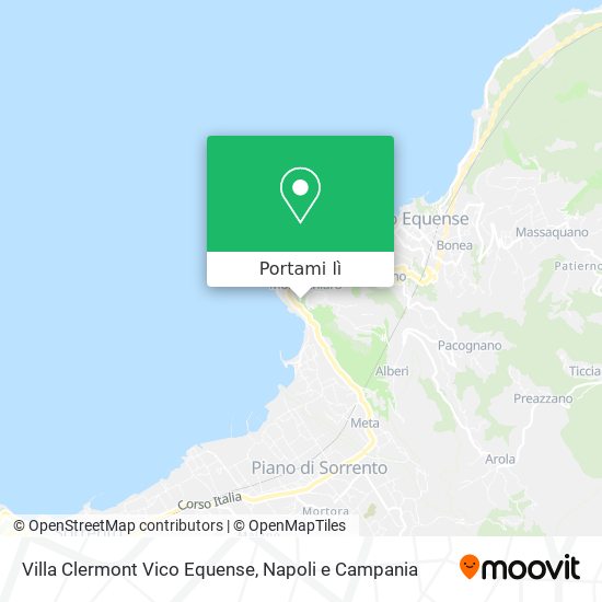 Mappa Villa Clermont Vico Equense