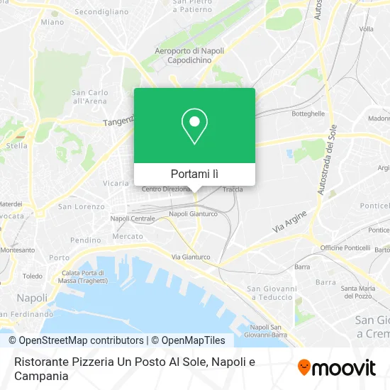 Mappa Ristorante Pizzeria Un Posto Al Sole