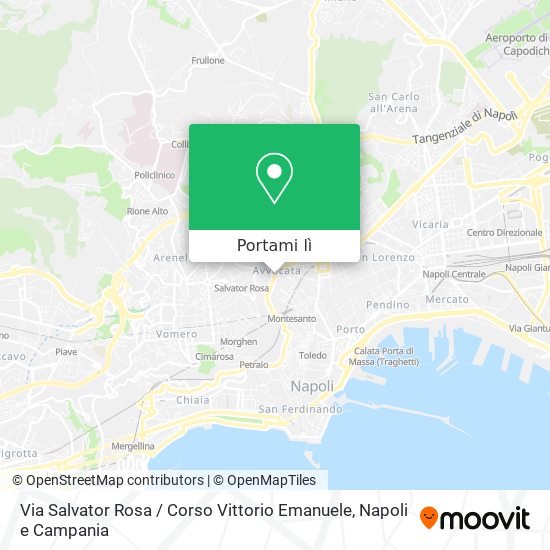 Mappa Via Salvator Rosa / Corso Vittorio Emanuele