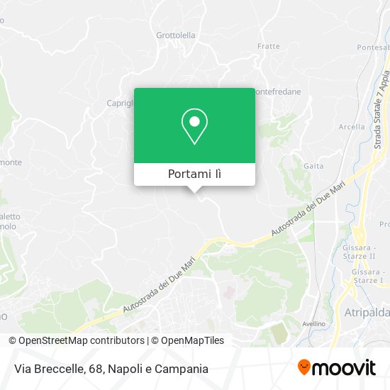 Mappa Via Breccelle, 68