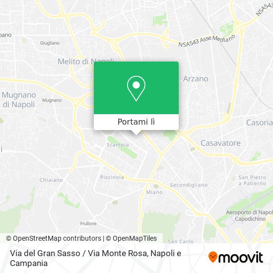 Mappa Via del Gran Sasso / Via Monte Rosa