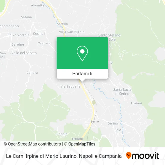 Mappa Le Carni Irpine di Mario Laurino