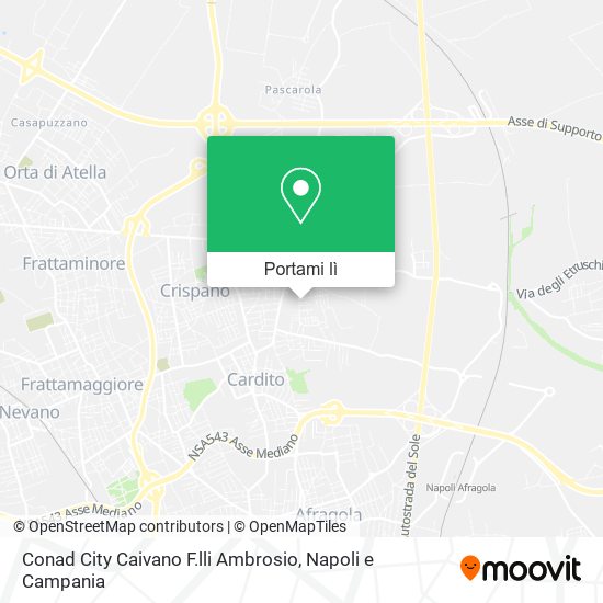 Mappa Conad City Caivano F.lli Ambrosio