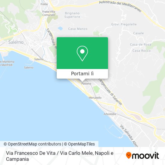 Mappa Via Francesco De Vita / Via Carlo Mele