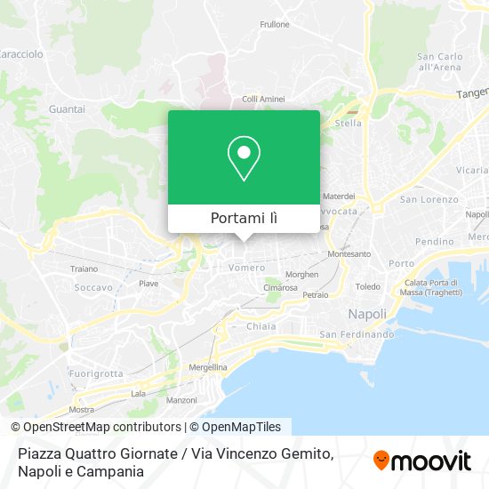 Mappa Piazza Quattro Giornate / Via Vincenzo Gemito