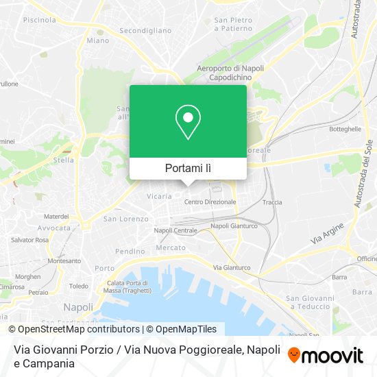 Mappa Via Giovanni Porzio / Via Nuova Poggioreale
