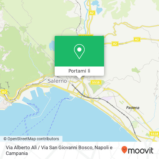 Mappa Via Alberto Alì / Via San Giovanni Bosco