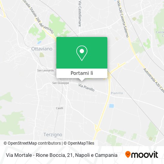 Mappa Via Mortale - Rione Boccia, 21