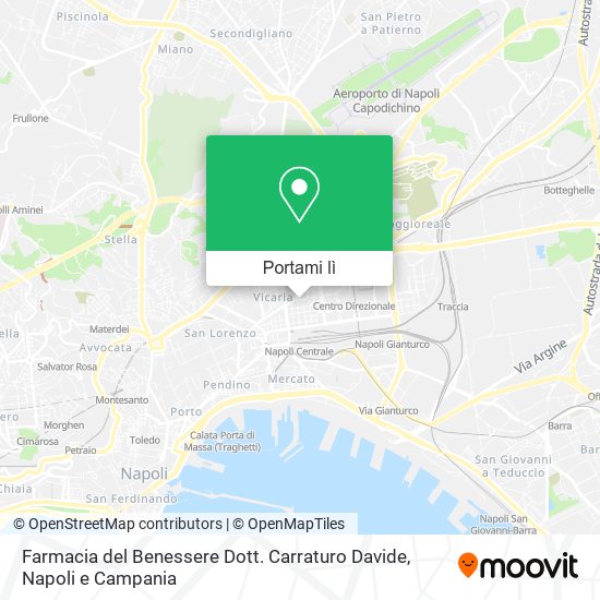 Mappa Farmacia del Benessere Dott. Carraturo Davide