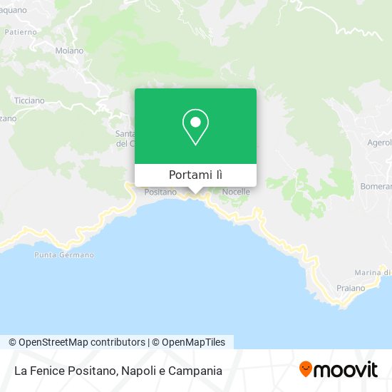 Mappa La Fenice Positano