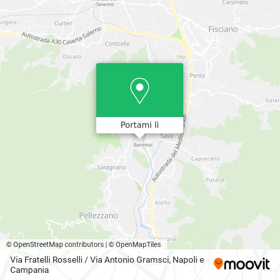 Mappa Via Fratelli Rosselli / Via Antonio Gramsci