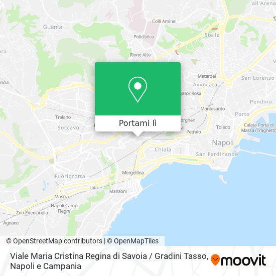 Mappa Viale Maria Cristina Regina di Savoia / Gradini Tasso