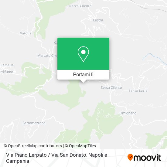 Mappa Via Piano Lerpato / Via San Donato