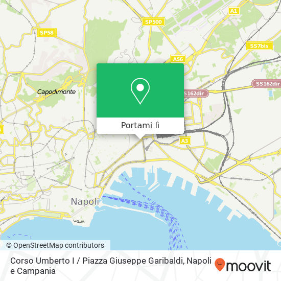 Mappa Corso Umberto I / Piazza Giuseppe Garibaldi