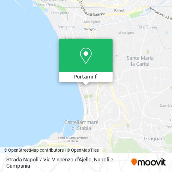 Mappa Strada Napoli / Via Vincenzo d'Ajello