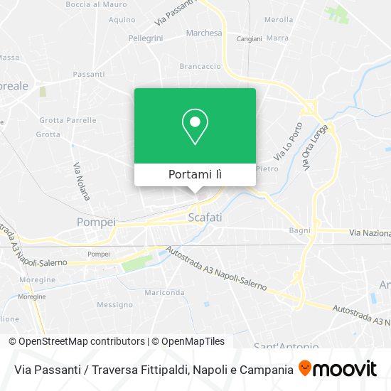 Mappa Via Passanti / Traversa Fittipaldi