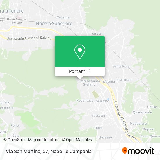 Mappa Via San Martino, 57