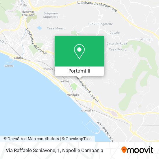Mappa Via Raffaele Schiavone, 1