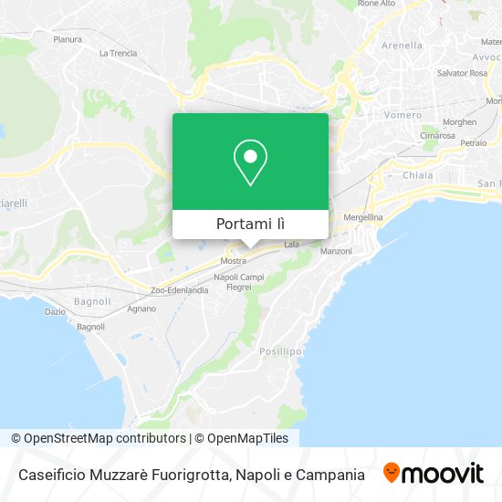 Mappa Caseificio Muzzarè Fuorigrotta