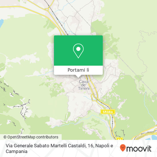 Mappa Via Generale Sabato Martelli Castaldi, 16