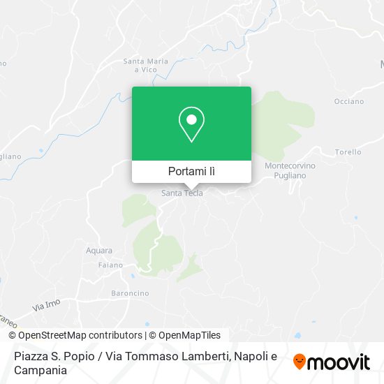 Mappa Piazza S. Popio / Via Tommaso Lamberti