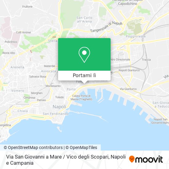 Mappa Via San Giovanni a Mare / Vico degli Scopari
