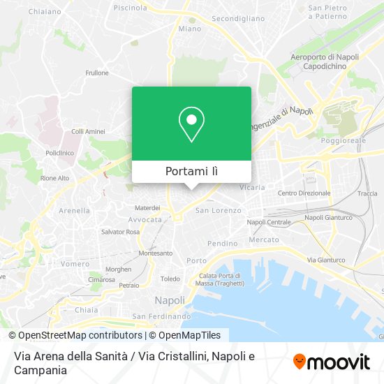 Mappa Via Arena della Sanità / Via Cristallini