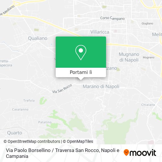 Mappa Via Paolo Borsellino / Traversa San Rocco