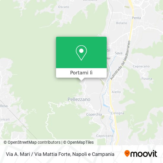 Mappa Via A. Mari / Via Mattia Forte