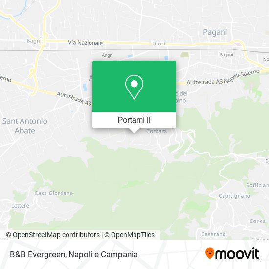 Mappa B&B Evergreen