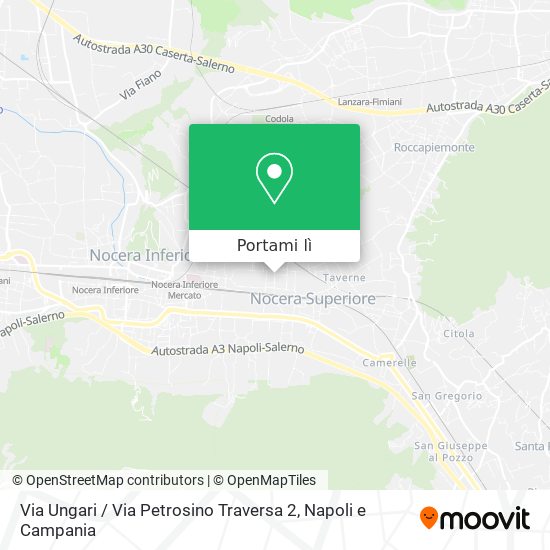 Mappa Via Ungari / Via Petrosino Traversa 2