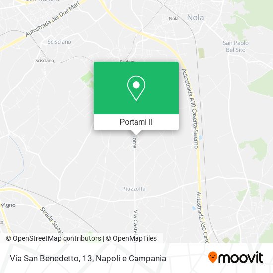 Mappa Via San Benedetto, 13