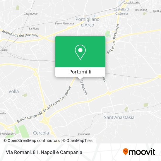 Mappa Via Romani, 81