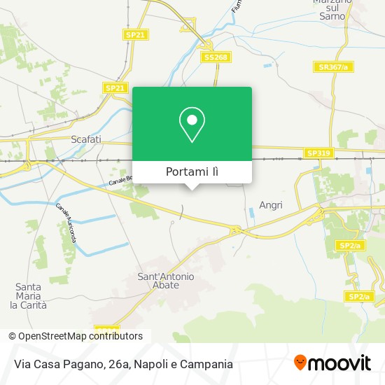 Mappa Via Casa Pagano, 26a