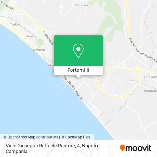 Mappa Viale Giuseppe Raffaele Pastore, 4
