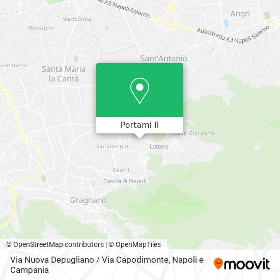 Mappa Via Nuova Depugliano / Via Capodimonte