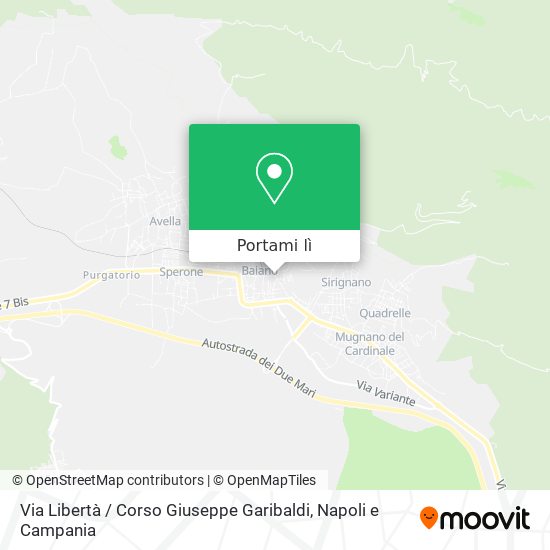 Mappa Via Libertà / Corso Giuseppe Garibaldi