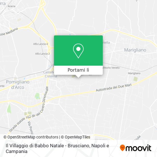 Mappa Il Villaggio di Babbo Natale - Brusciano