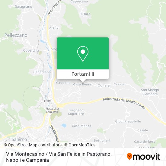 Mappa Via Montecasino / Via San Felice in Pastorano