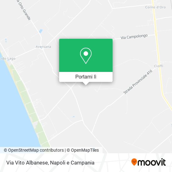 Mappa Via Vito Albanese