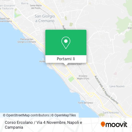 Mappa Corso Ercolano / Via 4 Novembre