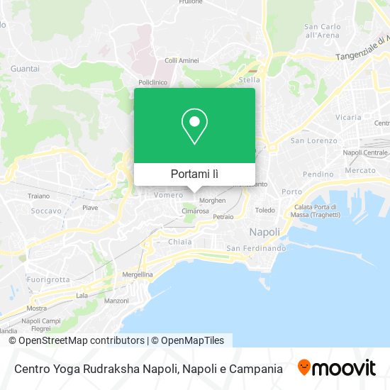 Mappa Centro Yoga Rudraksha Napoli