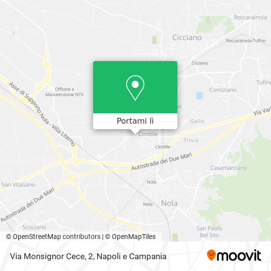 Mappa Via Monsignor Cece, 2