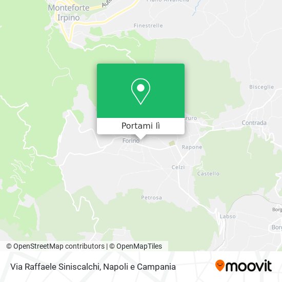 Mappa Via Raffaele Siniscalchi