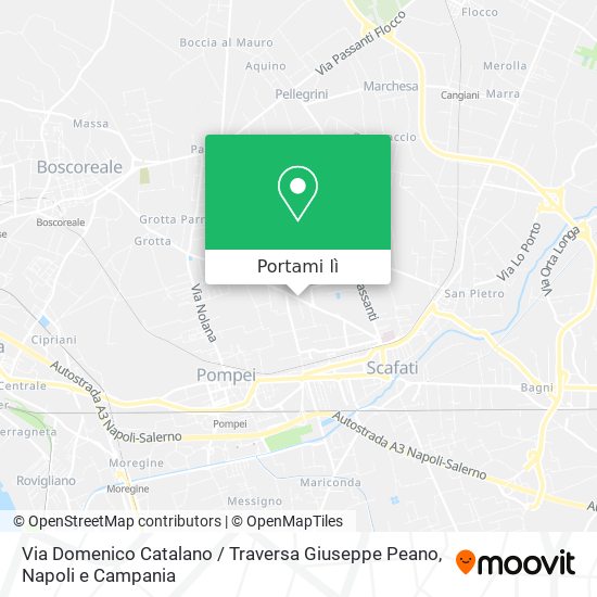Mappa Via Domenico Catalano / Traversa Giuseppe Peano