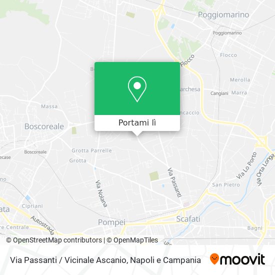 Mappa Via Passanti / Vicinale Ascanio