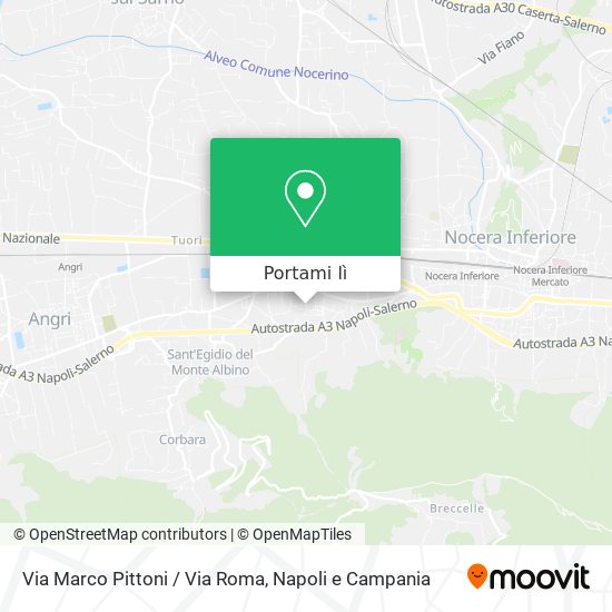 Mappa Via Marco Pittoni / Via Roma