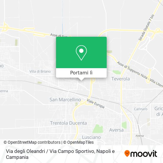 Mappa Via degli Oleandri / Via Campo Sportivo