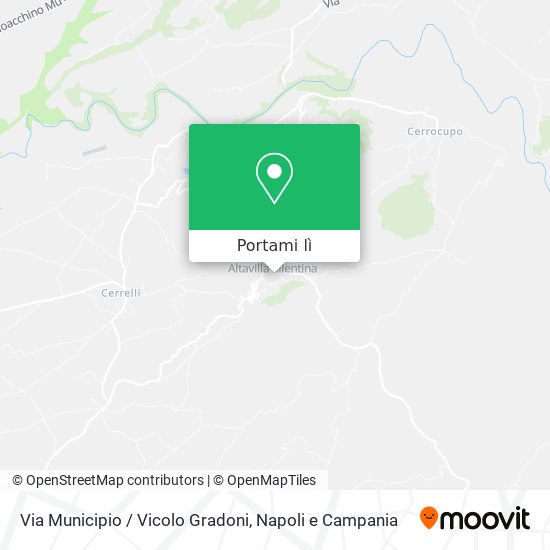 Mappa Via Municipio / Vicolo Gradoni